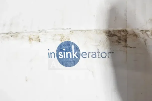 IN ORIGINAL BOX! Insinkerator F-HC1100SN hot/cool water dispenser faucet in satin nickel finish. Logo visible on box.