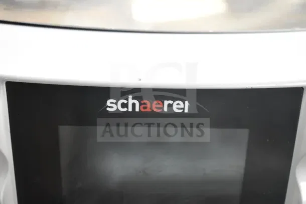 Schaerer SCA1 Coffee Art Commercial Espresso Machine with dual hoppers, 208-240V, 1-Phase, front display panel.