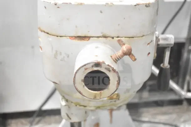 Thunderbird ARM-02 20 Quart Planetary Dough Mixer, commercial use, visible wear and rust, 115V, 1 phase, countertop model.