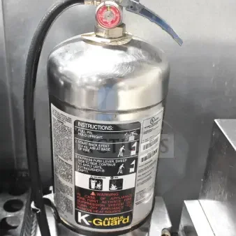 K Guard wet chemical fire extinguisher, stainless steel cylinder, instructions labeled, Ansul brand, local pick-up only.