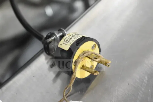 PSV Groupe ST13 Automatic Filling Machine plug, 220 Volts, 1 Phase, with barcode label.
