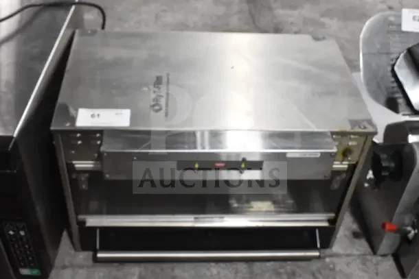 Hatco Commercial Countertop Heated Holding Merchandiser, stainless steel, good condition, front control panel visible.