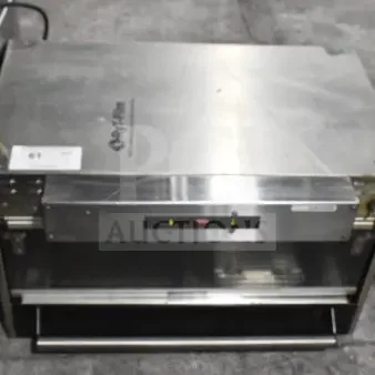 Hatco Commercial Countertop Heated Holding Merchandiser, stainless steel, good condition, front control panel visible.