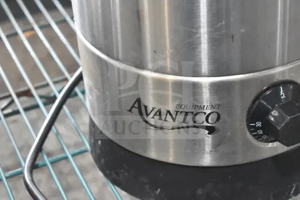 Brand new Avantco 177WB8L 2.1 Gallon Water Boiler, stainless steel with minimal scratches, 120V, 1 Phase, dial for temperature.