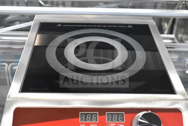 Brand new Avantco IC1800 countertop induction range, 120V, scratch and dent, digital controls, stainless steel trim.