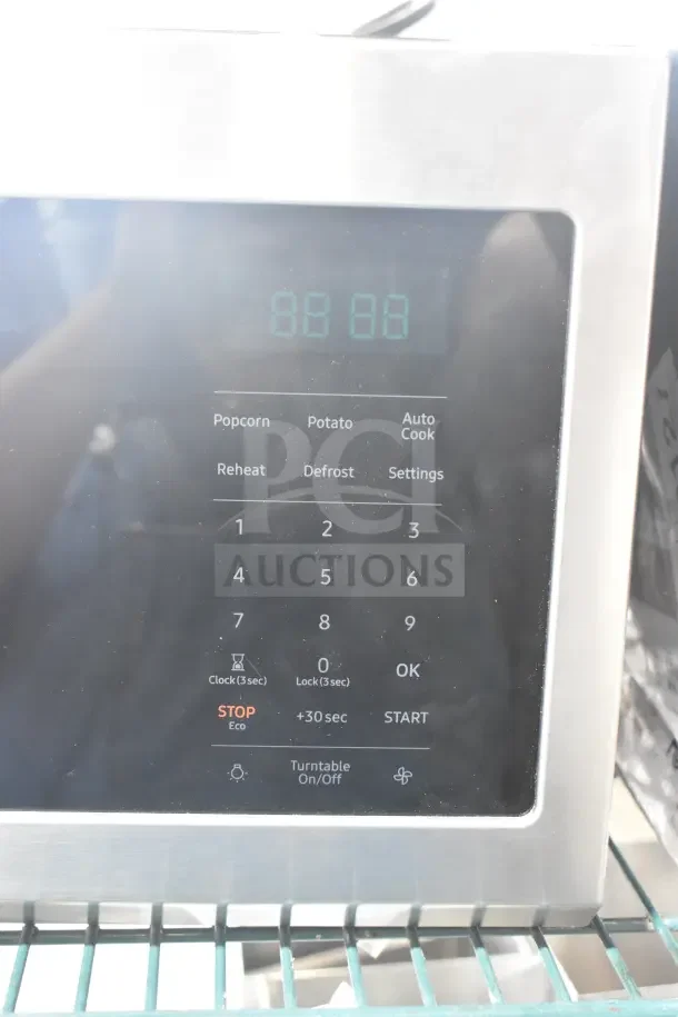 2025 Samsung ME11A7510DS Microwave Oven, stainless steel, digital controls, like-new condition, 120 Volts, 1 Phase.