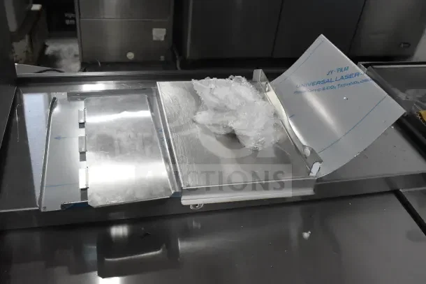 Brand new Avantco 184T3300B commercial 10" conveyor toaster, 3" opening, 800 slices/hour, 208V, 1 phase, with protective film.