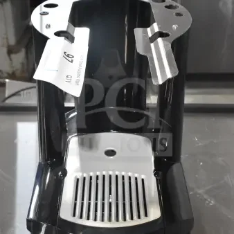 Brand new Fetco A150 Single Satellite Coffee Server Stand, black and stainless steel, scratch and dent condition, tag number 97.