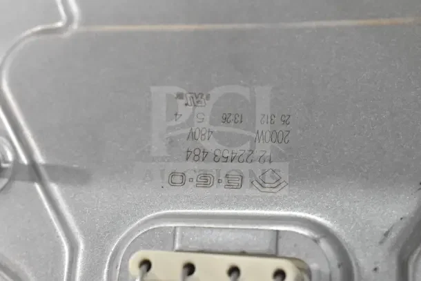 BRAND NEW SCRATCH AND DENT Vulcan French Plate, 480V, Fetco. Visible markings: 25 812, 13 246, 2000W, 480V.
