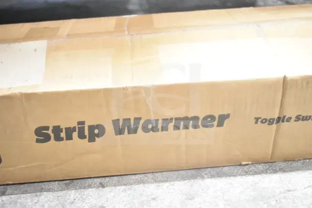 Brand new ServIt 423SW42THA 42" strip warmer in box; single toggle control, 120V, 1 phase, scratch and dent condition.
