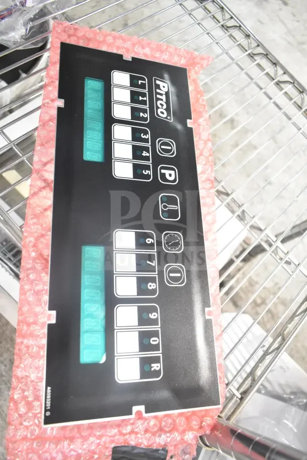 Pitco SGL Green control panel in black with digital display, part of a new scratch and dent auction lot.