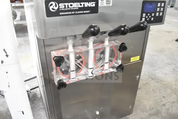 2024 Stoelting F131-38I2 soft serve machine, 2 flavors plus twist, stainless steel, digital controls, 208-240V, excellent condition.
