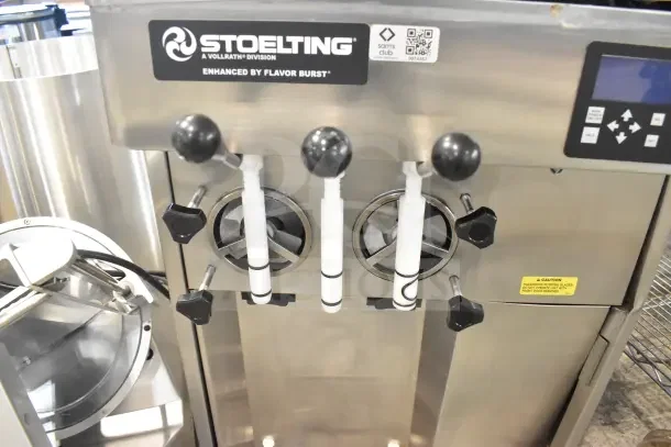 2024 Stoelting F131-38I2 soft serve machine, stainless steel, 2 flavors with twist, 208-240V, 1 phase, commercial use.