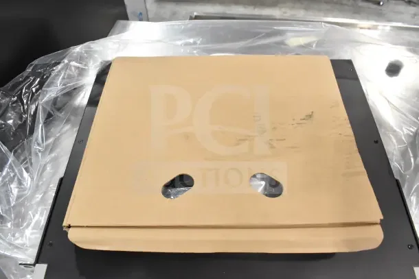 Bosch PRA-AD608 8 Channel Amplifier, new condition, partially covered with protective cardboard and plastic wrap.