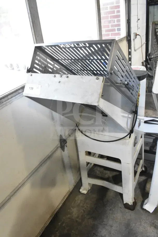Oliver 797-32NC Commercial Bread Loaf Slicer with Pro Guard Safety Chute, 115V, in used condition.