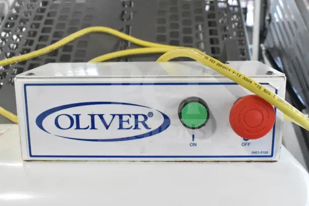 Oliver 797-32NC commercial bread slicer with Pro Guard Artisan Bread Safety Chute. Features visible control panel.