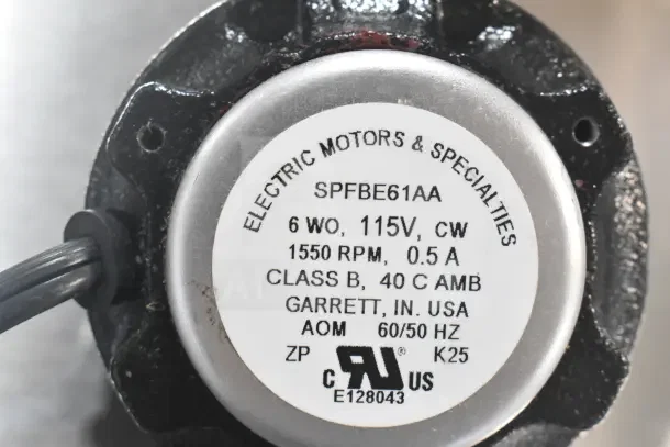 New Delfield 2162667 Fan Motor, 115V/60Hz, 1550 RPM, 0.5A, Scratch and Dent, Class B, Metal Legs.