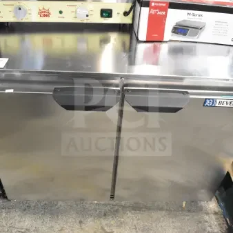BRAND NEW 2026 Beverage Air UCR34HC 34" undercounter refrigerator, stainless steel, low profile, 115V, slight scratches.