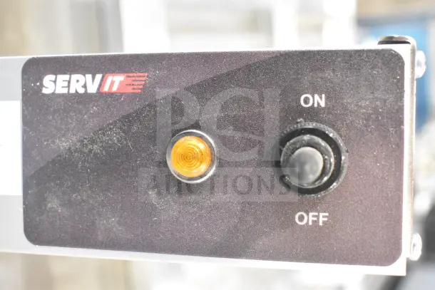 BRAND NEW SCRATCH AND DENT! ServIt 423SW48TCPA 48" Strip Warmer with toggle control, visible branding, 120V, 1 Phase.