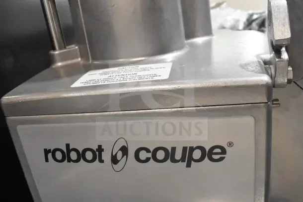 Robot Coupe CL50 Series E food processor, brand new scratch and dent, Tex-Mex dice, 120V, includes blades.