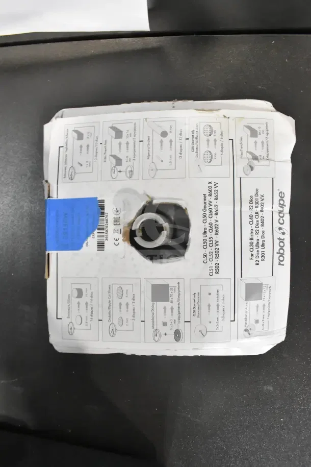 Brand new Robot Coupe CL50 Series E food processor, scratch and dent, with blades. Includes instruction label. 120V, 1 phase.