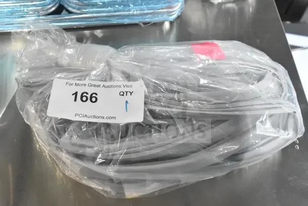 Brand new Avantco 178GSKT10430 door gasket for A-12 refrigerators, in original packaging with auction label #166.