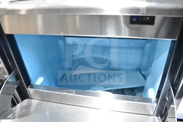 Brand new 2025 Avantco 194EUCF160A undercounter ice machine, 159 lb. capacity, 44 lb. storage, slight scratches.