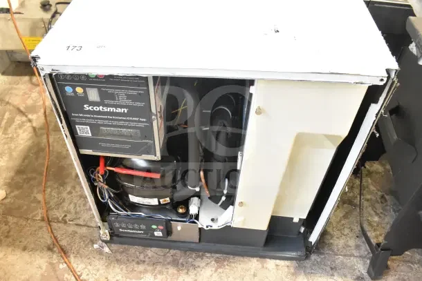 Brand new 2025 Scotsman MC0322MAX-1A Prodigy Elite® 22" ice machine, 362 lb capacity, 115V, scratch and dent condition.
