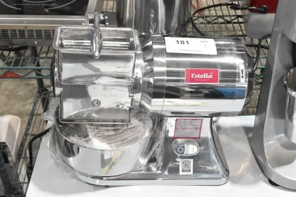 BRAND NEW Estella CG112NB electric cheese grater; 3.3 lb/min capacity, 110 volts, 1 phase, scratch and dent condition.