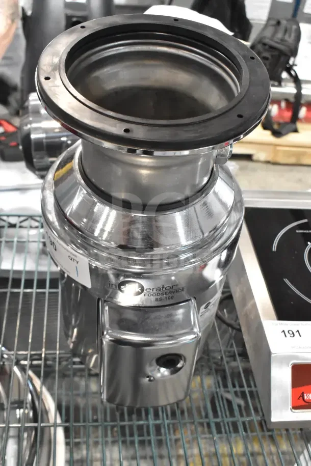 Brand new InSinkErator SS-100-28 commercial garbage disposer. 115/208/230V, 1 phase. Scratch and dent condition.