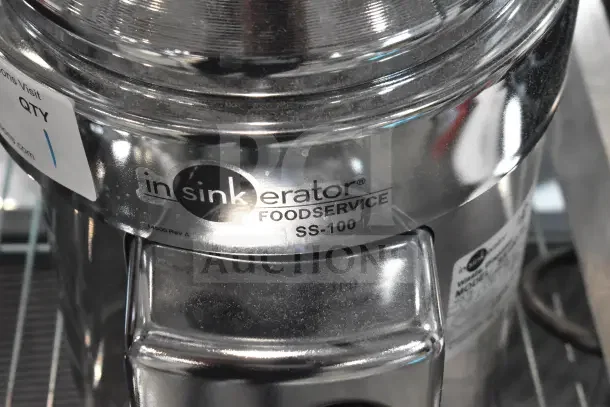 Brand new InSinkErator SS-100-28 commercial garbage disposer, 115/208/230V, 1 phase, scratch and dent condition.