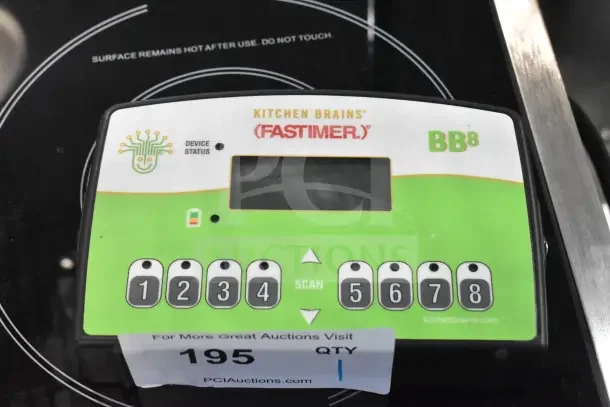 BRAND NEW SCRATCH AND DENT! Fastimer BB8 Battery Timer by Kitchen Brains. Features numeric keypad, LCD screen, and status indicator.