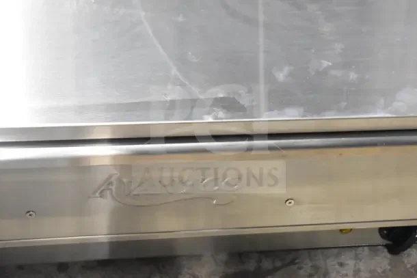 Brand new Avantco BW48 stainless steel hot dog bun warmer, 120V, 600W, with minor scratches and dents.
