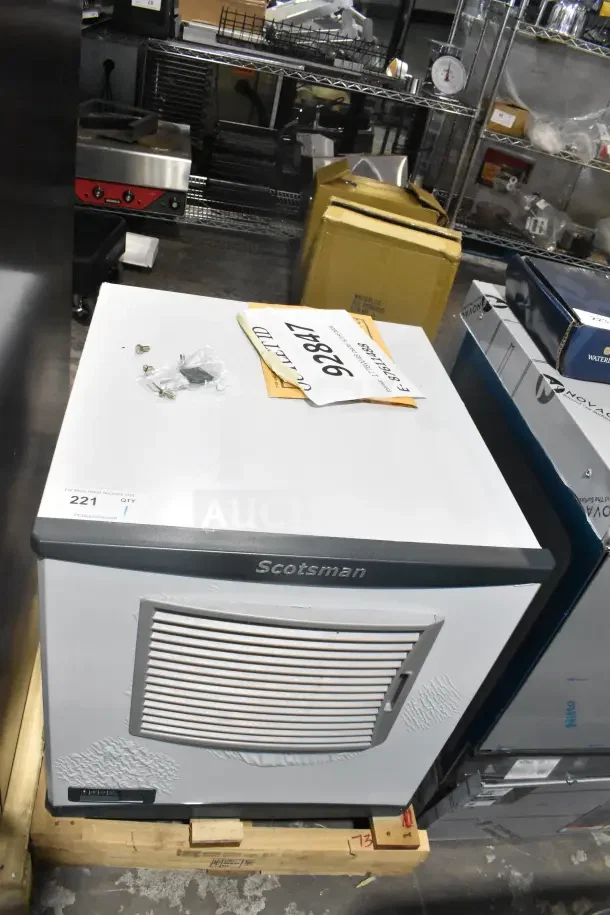 BRAND NEW 2025 Scotsman FS0522AX-1A Prodigy Plus Series 22" Flake Ice Machine, 450 lb., 115V, visible in scratch and dent condition.