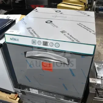 Brand new 2026 Noble 495LTUC24 low-temp undercounter dishwasher, 120 volts, 1 phase; has scratch and dent condition.