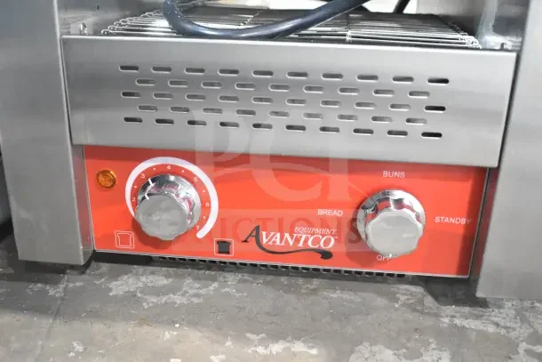 Brand new Avantco 184T140 conveyor toaster, 10" wide, 3" opening. Features settings for bread and buns. 300 slices/hour.
