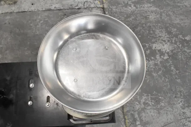 Two Yamato Accu-Weigh SM(N) dial scales with stands, stainless steel pans, clean condition, ideal for precise measurements.