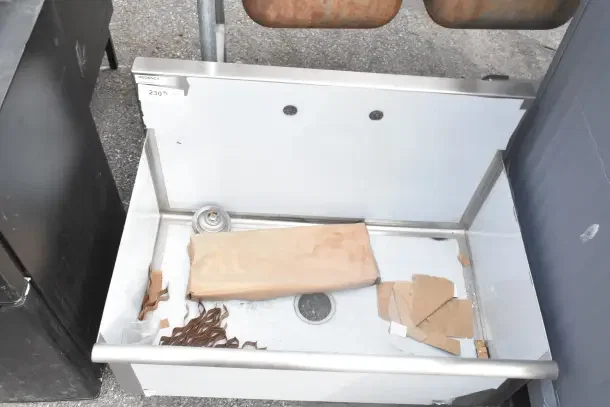 BRAND NEW Regency 600S13621SB commercial utility sink, 36" x 21" x 13", one compartment, scratch and dent condition.