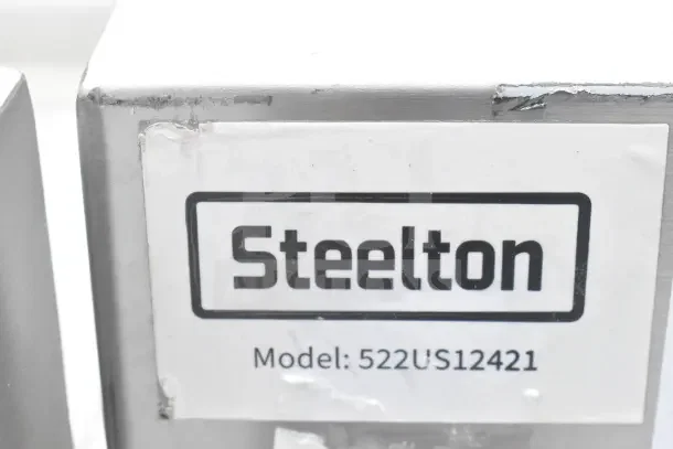 Steelton 522US12421 utility sink, 24"x21"x14", scratches and dents, fits 8" center faucet, new with label.