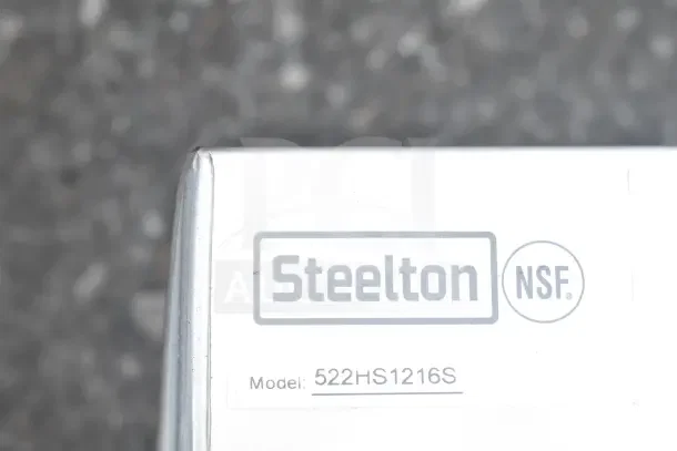Steelton 522HS1216S wall-mount hand sink with side splashes, NSF certified, brand new, slight scratch and dent.