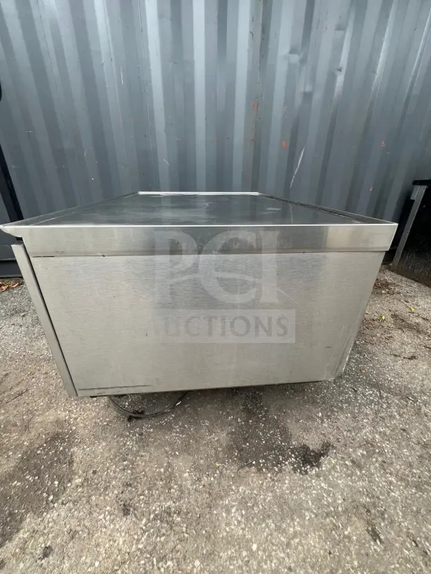 Randell 20048SC 2-drawer refrigerated chef base, stainless steel, used condition, suitable for commercial kitchens.