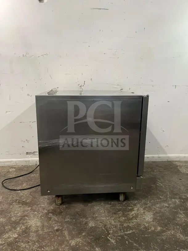 MOFFAT TURBOFAN single full-size gas convection oven, 33,000 BTU, commercial-grade, stainless steel, good condition.