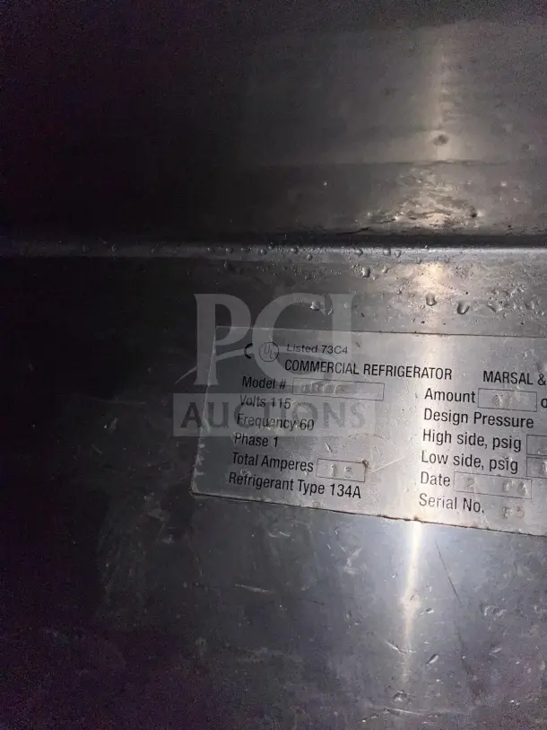 Marsal 68" Supreme Refrigerated Pizza Prep Table, granite top, Model D68, 115V, refrigerant type 134A, commercial-grade.