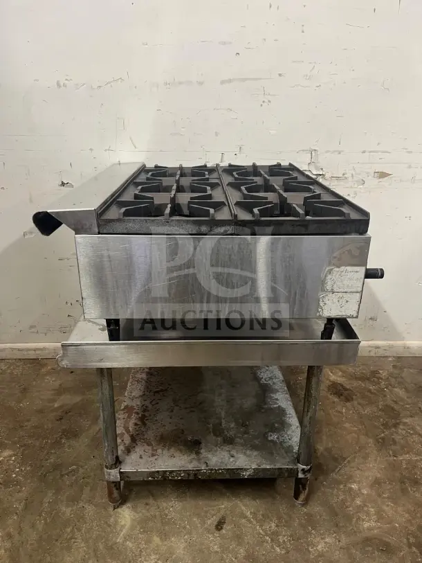 AMERICAN RANGE ARHP-36-6 thermostatic griddle, 6 burners, 36" wide, heavy-duty, stainless steel, used condition.