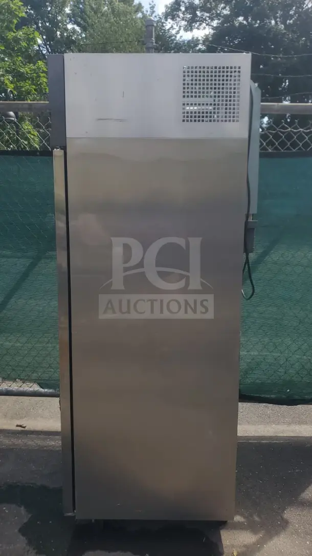 Refrigeration-X XF19-1-N reach-in freezer, 25 1/4", right hinge solid door, 115v, stainless steel, good condition.