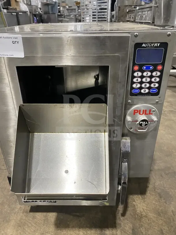 Autofry MTI10X ventless greaseless fryer, stainless steel, electric, 240V, 1 phase, on legs, keypad control, Model SN: 70162-10.