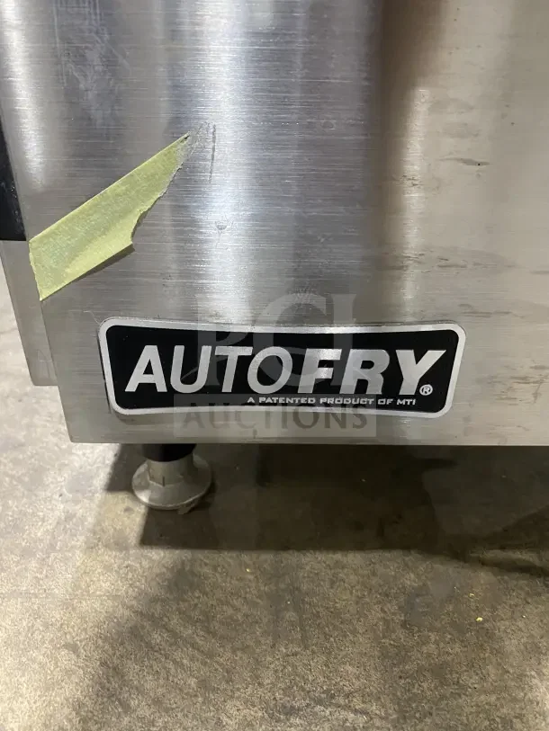 Autofry MTI10X stainless steel ventless greaseless fryer, 240V, 1Phase, on legs, model label visible.