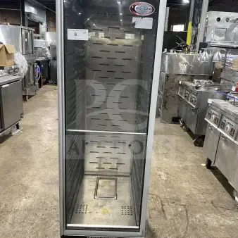 Bevles electric heated warming/proofing cabinet HPC6836, stainless steel, view-through door, on casters, excellent condition.