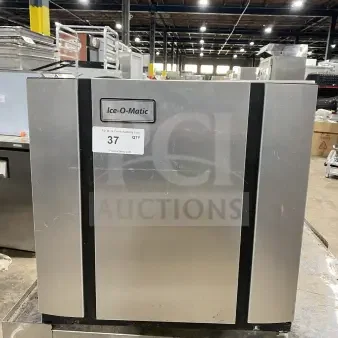 Ice O Matic Elevation Series 22" air-cooled ice machine, model IM0320HA, stainless steel, commercial use, visible label.