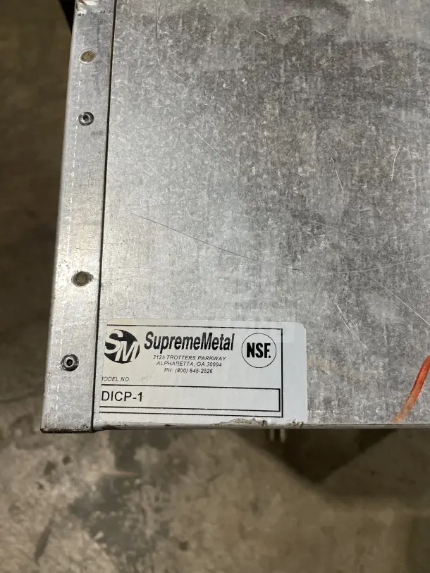 SupremeMetal DICP-1 stainless steel bartender sink system with NSF label; commercial-grade, durable construction.